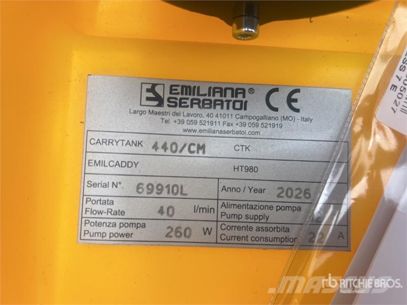Emiliana Serbatoi CARRYTANK 440/CM 440 L Poly Portable Diesel Transf Паливні та присадочні баки