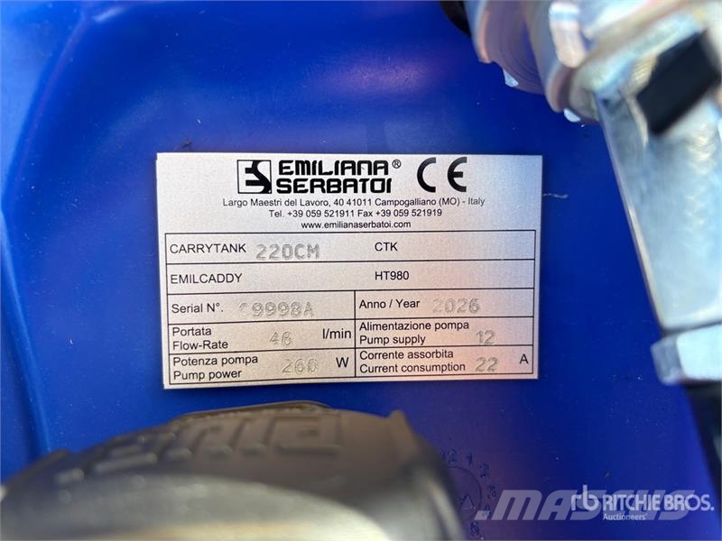 Emiliana Serbatoi Carrytank 220PK 220 L Poly Portable Diesel Transfe صهاريج الوقود والصهاريج الإضافية