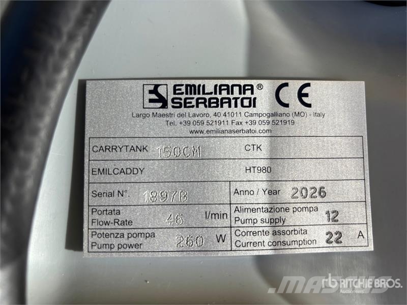 Emiliana Serbatoi Carrytank 150 150 L Portable Poly Diesel Fuel Tank Fuel and additive tanks