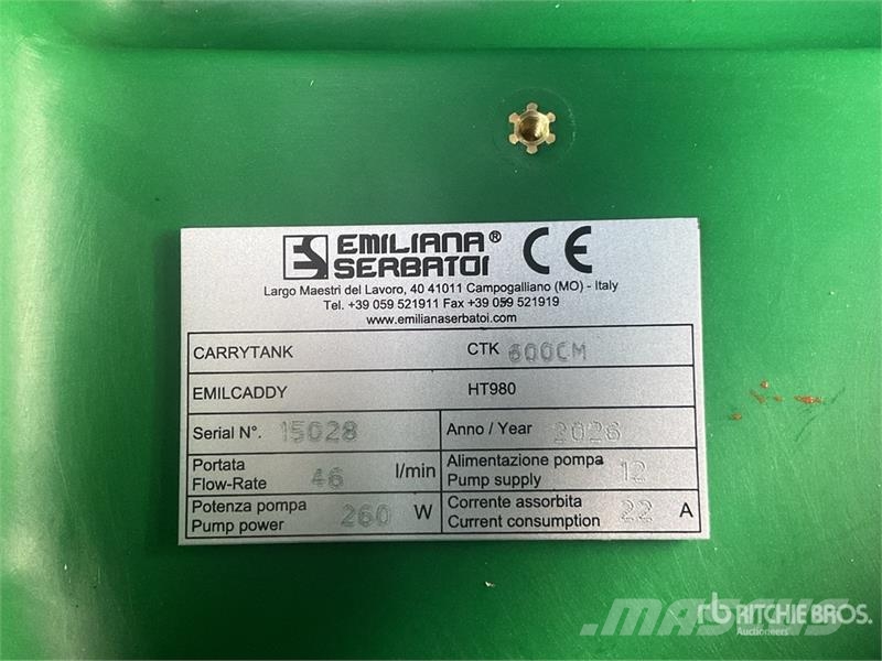 Emiliana Serbatoi CTK 600 Fuel Tank (Unused) Depósitos de combustible y aditivos