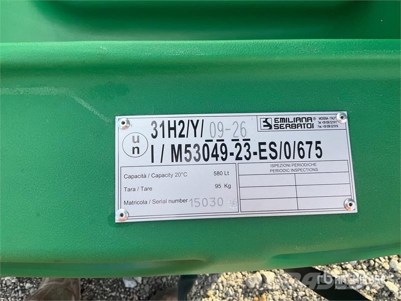 Emiliana Serbatoi CTK 600 600 L Portable Poly Diesel Fuel Tank (Unus Üzemanyag- és adaléktartályok