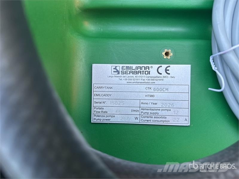 Emiliana Serbatoi CTK600CM 600 L Fuel Tank (Unused) صهاريج الوقود والصهاريج الإضافية
