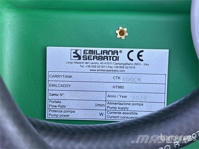 Emiliana Serbatoi CTK600CM 600 L Fuel Tank (Unused) صهاريج الوقود والصهاريج الإضافية