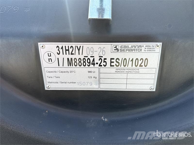 Emiliana Serbatoi CTK900CM 900 L Fuel Tank (Unused) صهاريج الوقود والصهاريج الإضافية