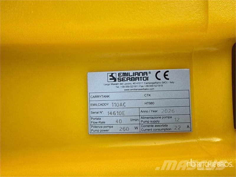 Emiliana Serbatoi Emilcaddy 110 Depósitos de combustible y aditivos