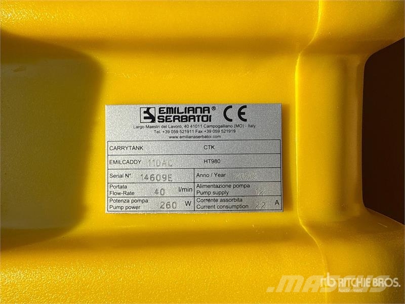 Emiliana Serbatoi Emilcaddy 110 Fuel and additive tanks