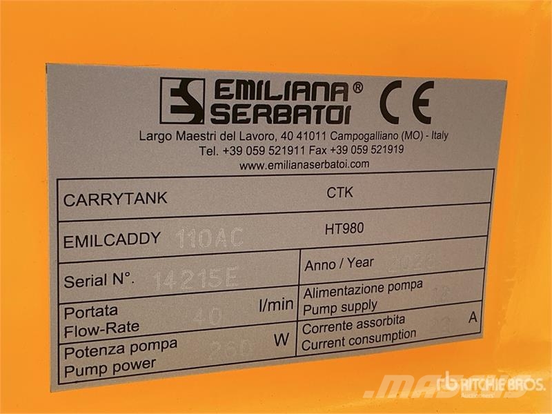 Emiliana Serbatoi EU-TANK 110 Tank (Unused) Brandstof-en toegevoegde tanks