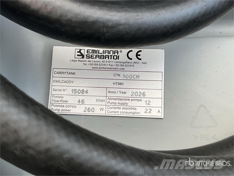 Emiliana Serbatoi EU-TANK 900 Fuel Tank (Unused) Polttoaine- ja lisäainesäiliöt