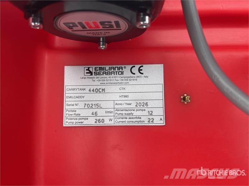 Emiliana Serbatoi EU-TANK 440 440 L Plastic Diesel 440 L Poly Portab Serbatoi per carburante e additivi