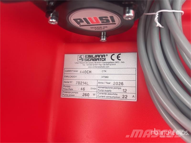 Emiliana Serbatoi EU-TANK 440 440 L Poly Portable Diesel Transfer an Serbatoi per carburante e additivi