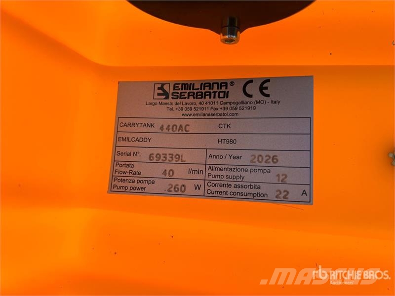 Emiliana Serbatoi EU-TANK 440 440 L Poly Portable Diesel Transfer an Kraftstoff- und Zusatzstoffbehälter