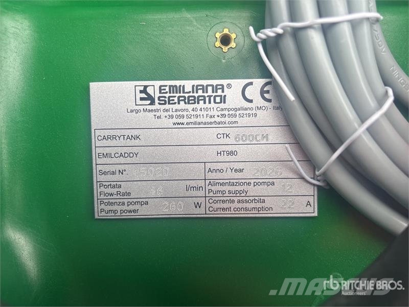 Emiliana Serbatoi EU-TANK 600 Fuel Tank (Unused) Serbatoi per carburante e additivi