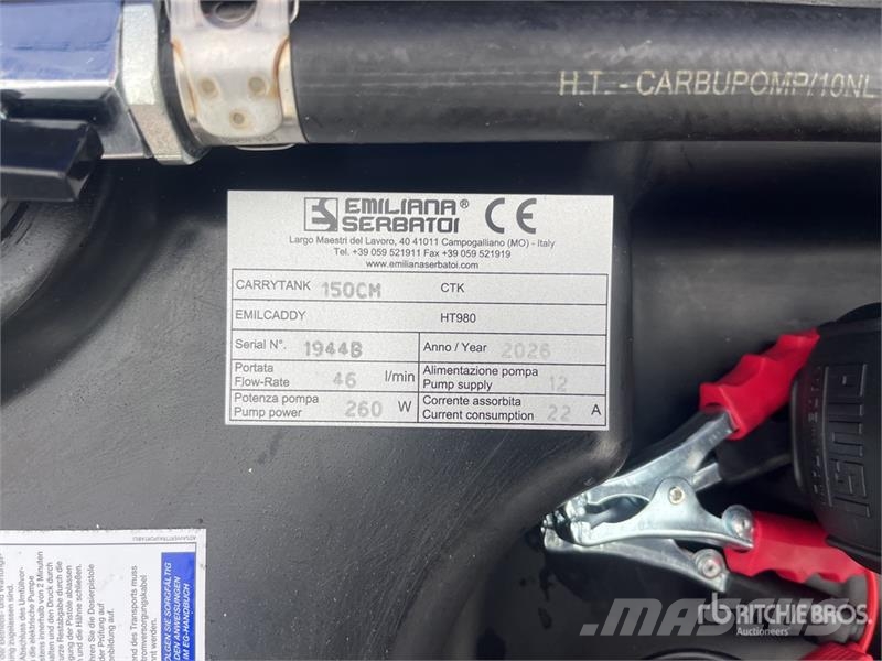 Emiliana Serbatoi EU-TANK 150 Plastic Diesel Fuel Tank (Unused) Serbatoi per carburante e additivi