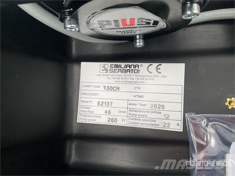 Emiliana Serbatoi EU-TANK 330PK Portable Poly 330 L Poly Portable Di Üzemanyag- és adaléktartályok