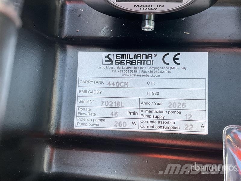 Emiliana Serbatoi EU-TANK 440 PK Portable Poly 440 L Poly Portable D Fuel and additive tanks