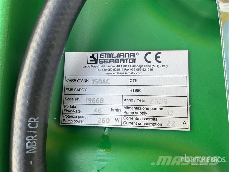 Emiliana Serbatoi EU-TANK 150 Portable Poly 150 L Poly Portable Dies Fuel and additive tanks