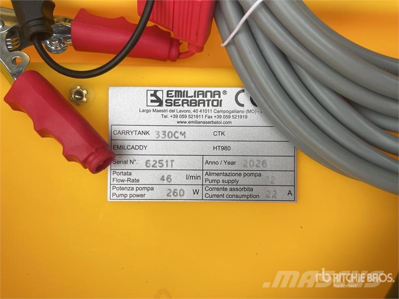 Emiliana Serbatoi EU-TANK 330 330 L Plastic Diesel 330 L Poly Portab Serbatoi per carburante e additivi