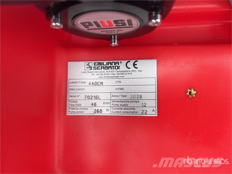 Emiliana Serbatoi EU-TANK 440 440 L Plastic 440 L Poly Portable Dies Serbatoi per carburante e additivi