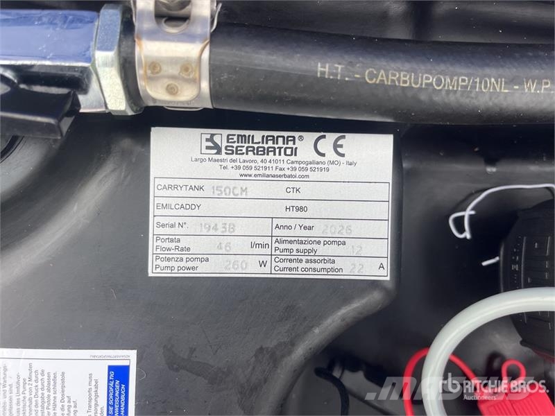 Emiliana Serbatoi EU-TANK 150 150 L Plastic Fuel Tank (Unused) Serbatoi per carburante e additivi