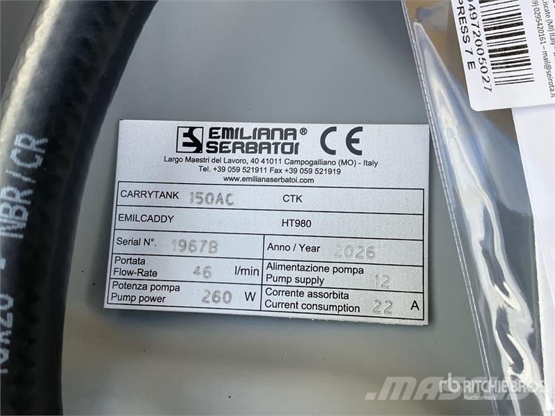 Emiliana Serbatoi EU-TANK 150 Portable Poly 150 L Poly Portable Dies Fuel and additive tanks