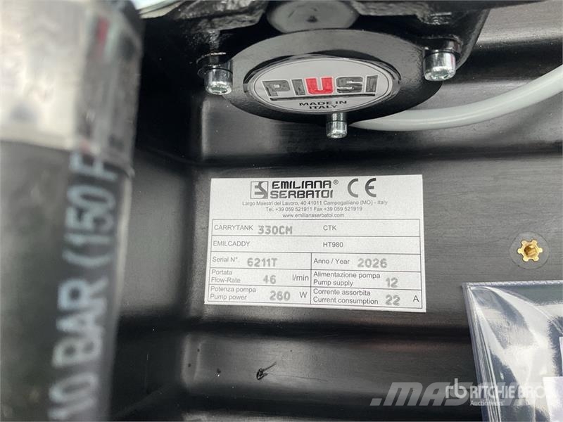 Emiliana Serbatoi EU-TANK 330PK Portable Poly 330 L Poly Portable Di Üzemanyag- és adaléktartályok