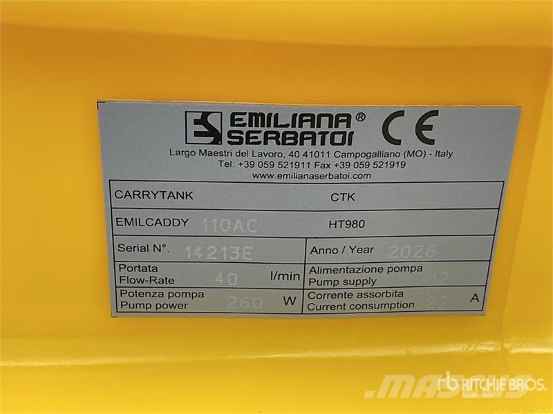 Emiliana Serbatoi EU-TANK 110 Tank (Unused) Brandstof-en toegevoegde tanks