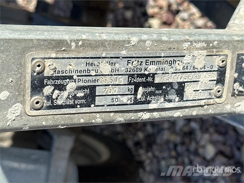  Emminghaus Monte Materiel Sur Remorque Material Ho Vitle, dvigala in gradbeni dvižni sistemi
