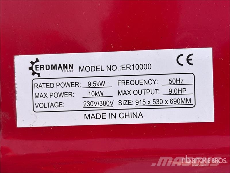 Erdmann ER10000 Portable Generator Set Egyéb Áramfejlesztők