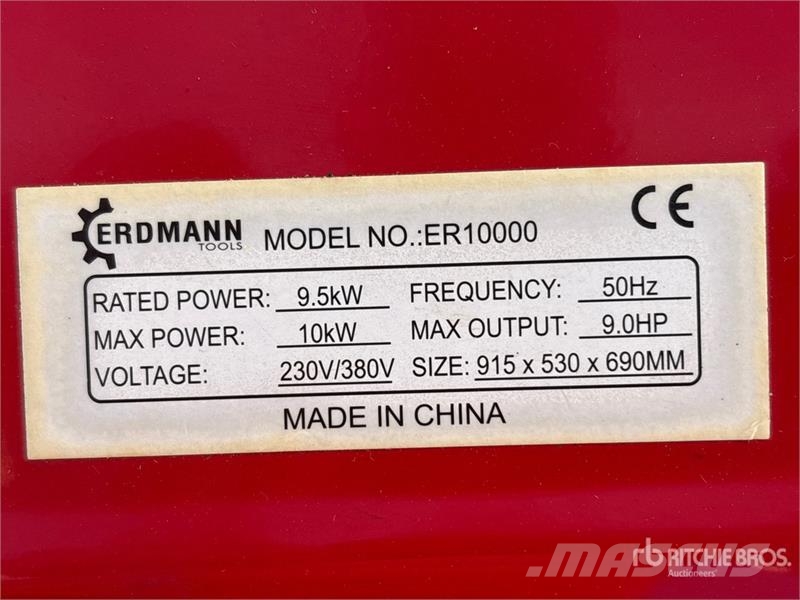 Erdmann ER10000 Portable Generator Set Egyéb Áramfejlesztők