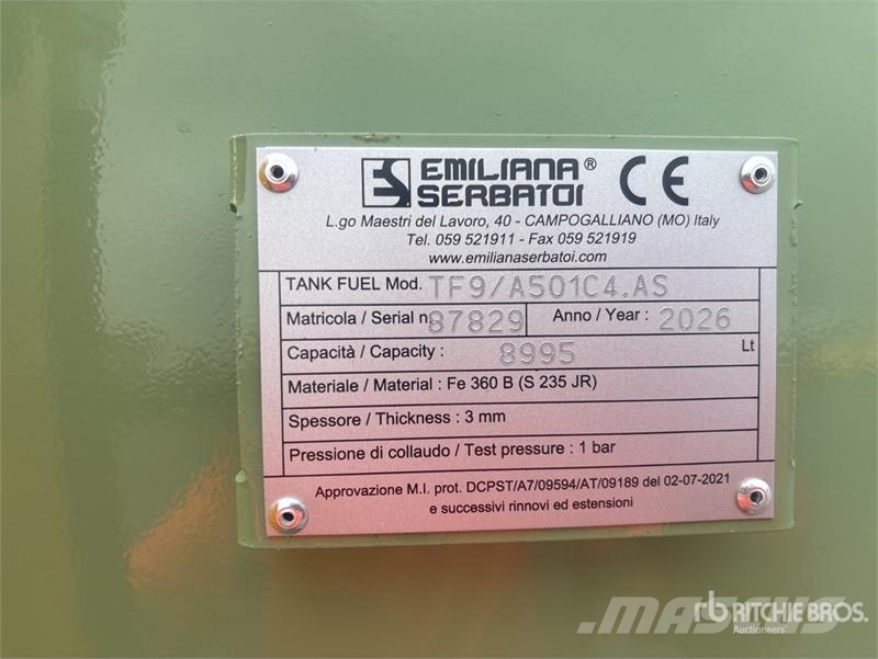  EU-TANK 9000 9000 L Steel Storage and Dispensing T صهاريج الوقود والصهاريج الإضافية