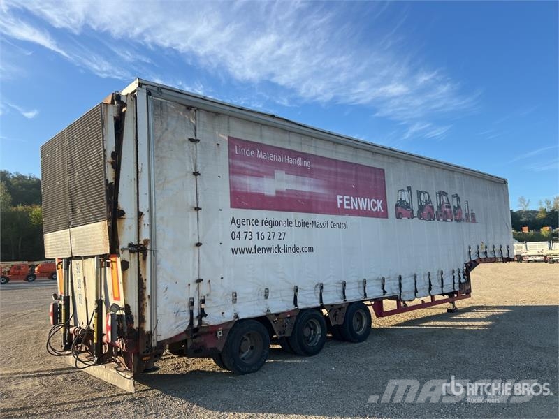 Faymonville 42 ton T/A Porte Engin A Rideaux Coulissants Avec Nizki nakladalci