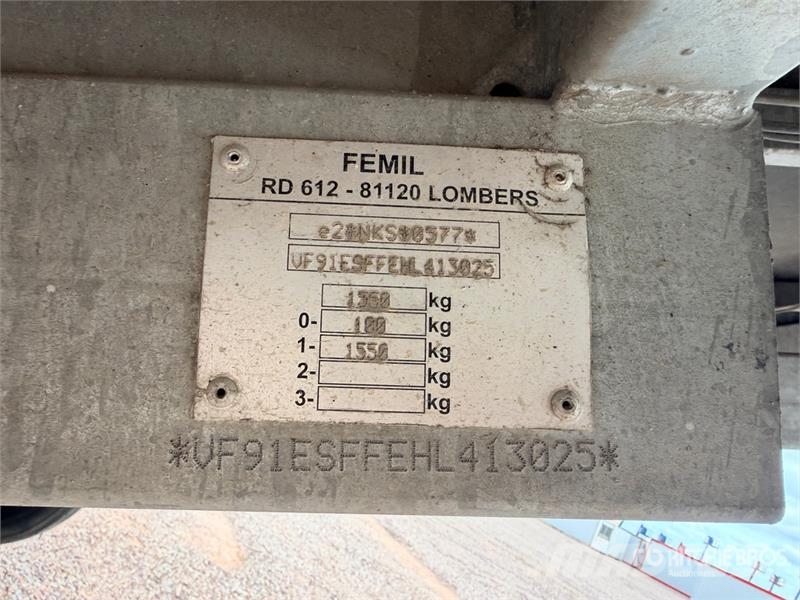  FEMIL S/A Bungalow De Chantier Roadwork Cabin Інші причепи