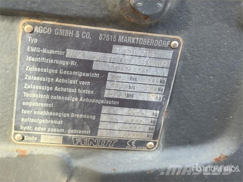 Fendt 716 Vario Trattori