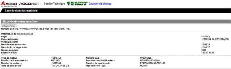 Fendt 720 Vario Gen 6 Profi Plus Setting 2 Tracteur Agri الجرارات