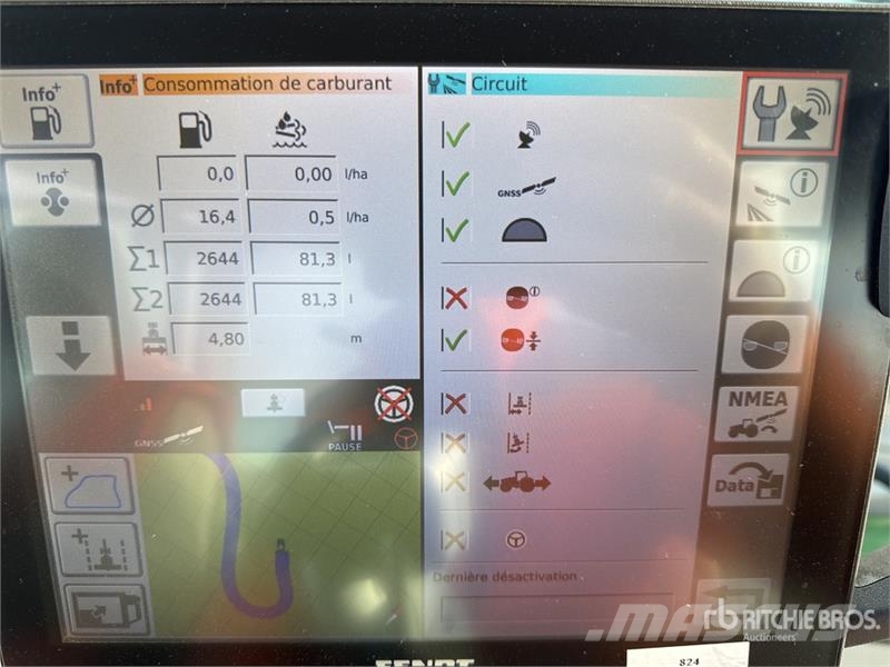 Fendt 824 Vario Profi Plus 4x4 Tracteur Agricole 4WD Tra Tracteur