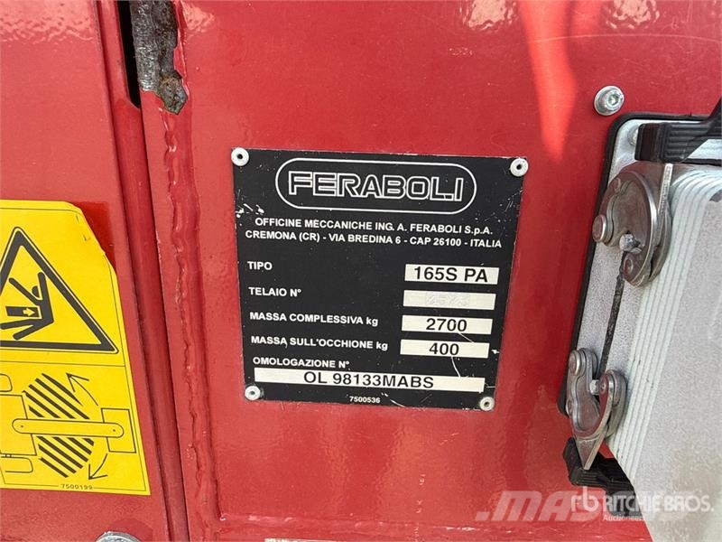 Feraboli SPRINTER 165 Round Baler Prasy zwijające
