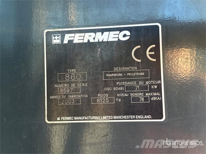 Fermec 860 Backhoe loaders