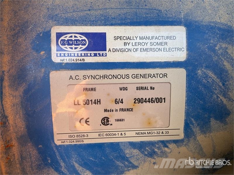FG Wilson P250H-2 Skid-Mounted Generator Set Dízel áramfejlesztők