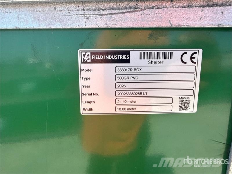 Field Industries 338017DP Storage Building (Unused Стальные каркасные здания