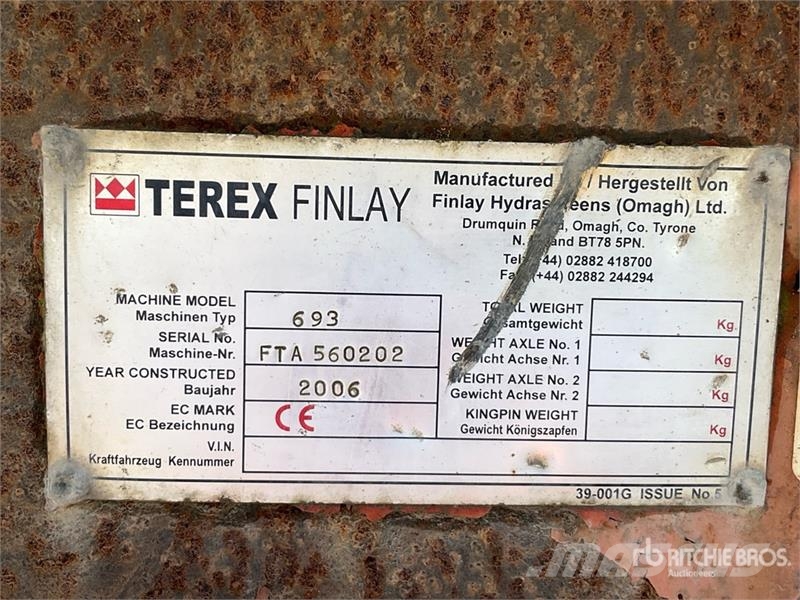 Finlay 693 Tracked Incline Screen Plant Sorterværk