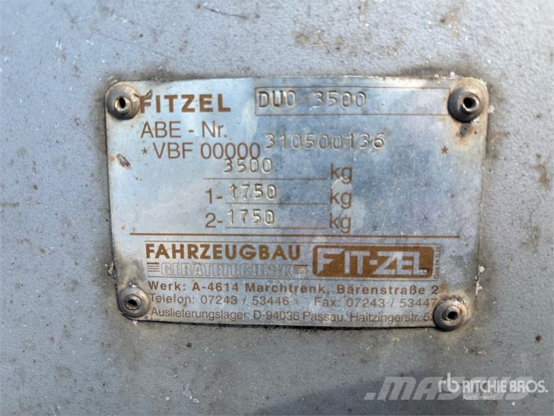 Fitzel DUO 3500 8.4 m T/A Utility Trailer Ostale prikolice