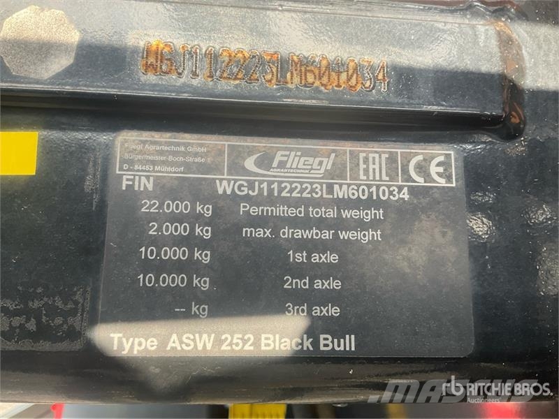 Fliegl ASW252 BLACK BULL Push-off Trailer Andere Anhänger