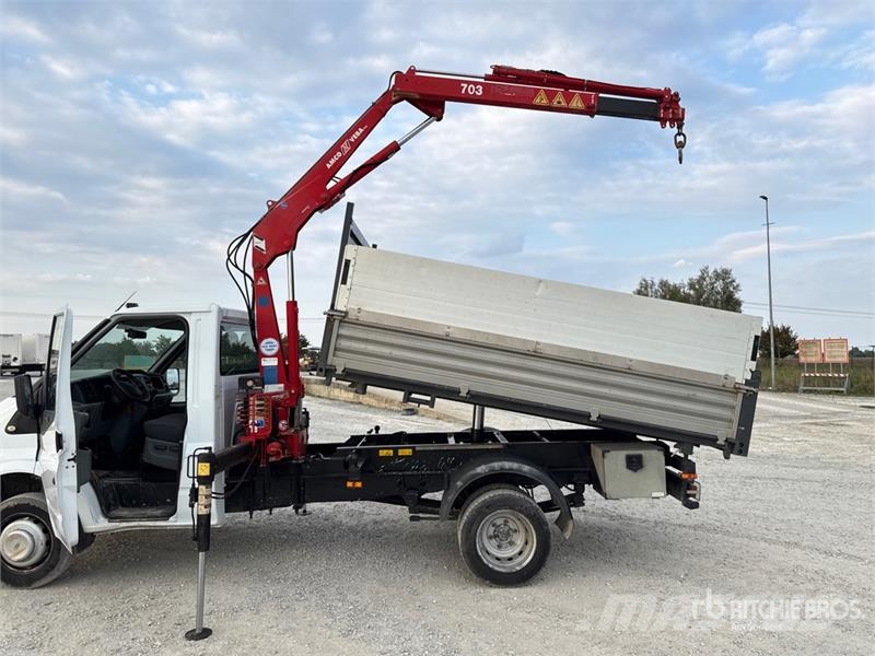 Ford Amco Veba V703 2S on Ford Transit Dump Truck with  Araç üzeri vinçler