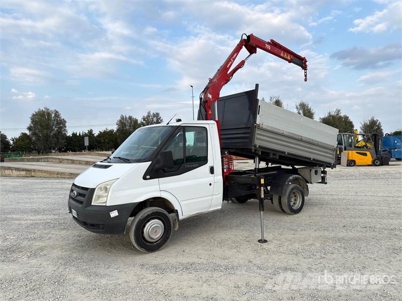 Ford Amco Veba V703 2S on Ford Transit Dump Truck with  Araç üzeri vinçler