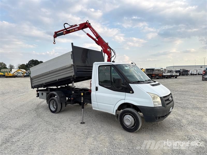 Ford Amco Veba V703 2S on Ford Transit Dump Truck with  Araç üzeri vinçler