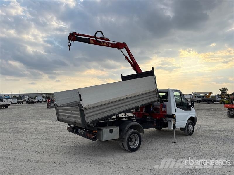 Ford Amco Veba V703 2S on Ford Transit Dump Truck with  Araç üzeri vinçler