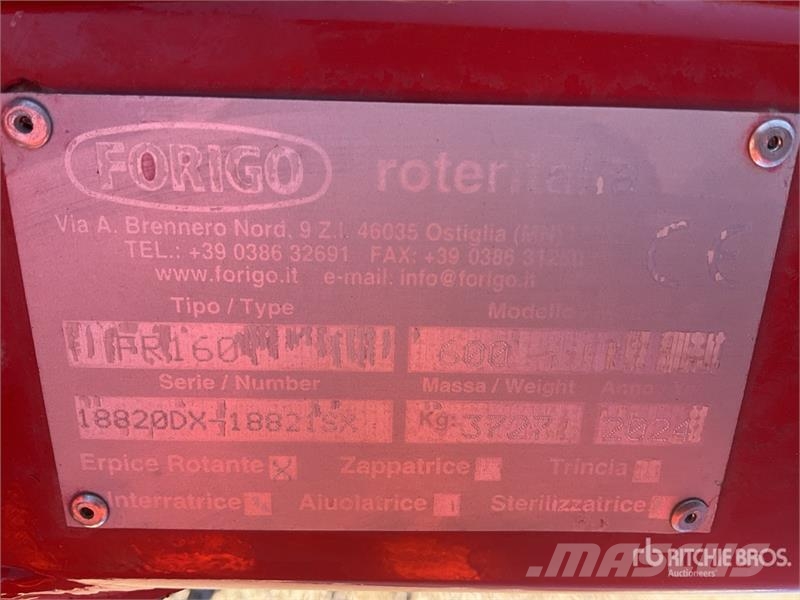 Forigo FR160 600 3-Point 300 Rotary Tiller (Unused) الكاسحات وقلابات التربة ذات المحركات