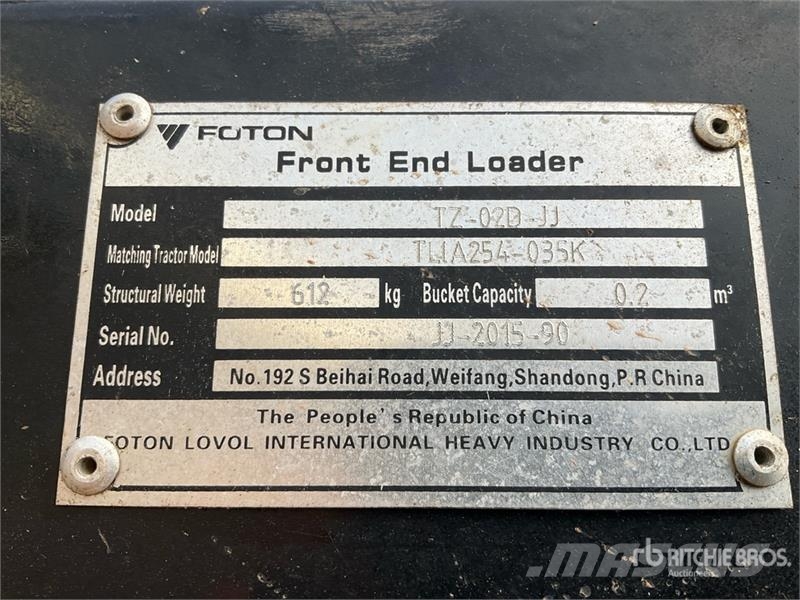Foton Lovol Estate 300 4WD Tractor C/W Front Loader & Bu Traktorer