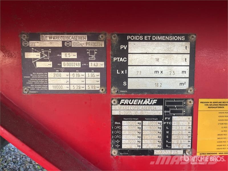 Fruehauf T/A Drawbar Curtain Side Semi-Trailer Andere Anhänger