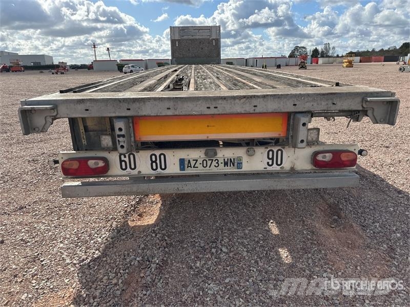 Fruehauf Tx34 13.60 m Tri/A Semi Remorque Plateau 3 Essieux Remorque ridelle